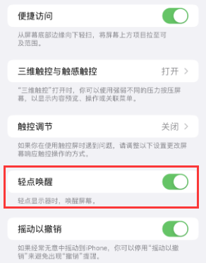 南安苹果授权维修站分享iPhone轻点无法唤醒怎么办 