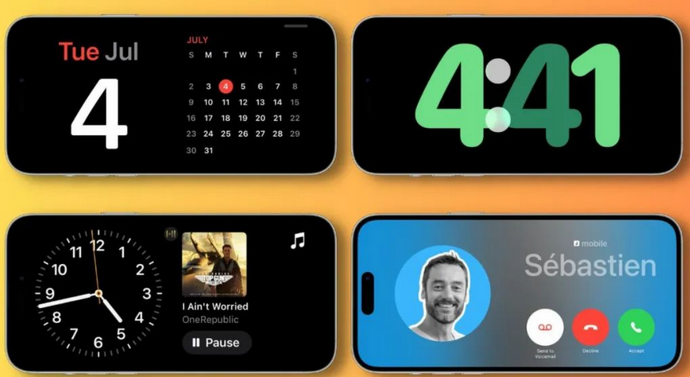 南安苹果手机维修分享iOS17横屏充电待机显示有什么好处 