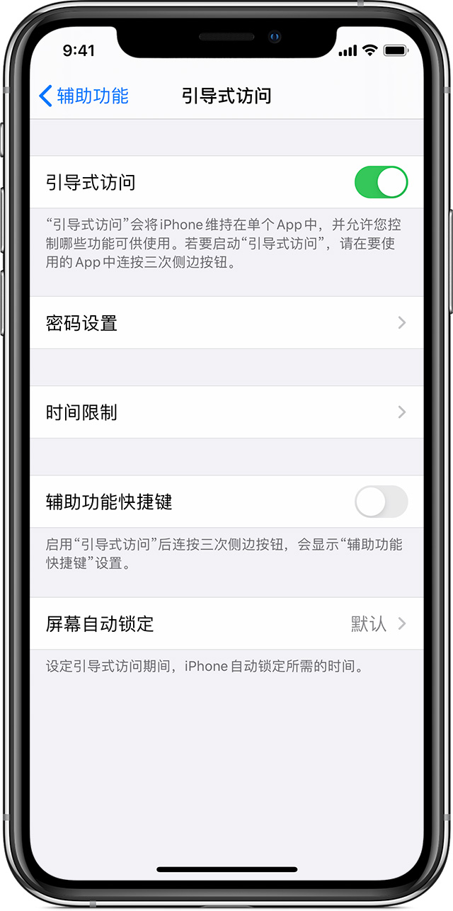 南安苹果手机维修分享如何在 iPhone 上退出引导式访问 