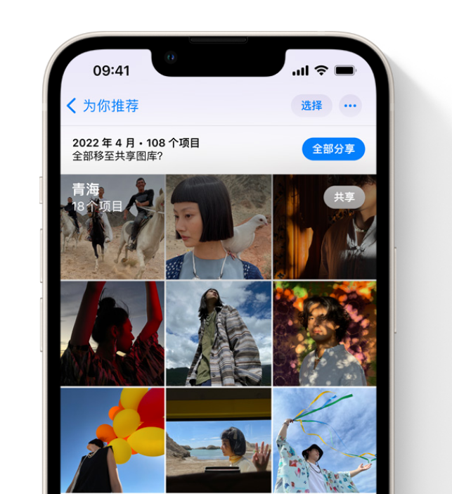 南安苹果维修网点分享在 iPhone 上使用共享图库 